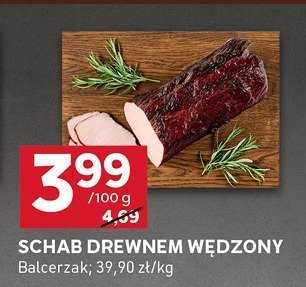Schab drewnem wędzony 100g Balcerzak promocja w Stokrotka
