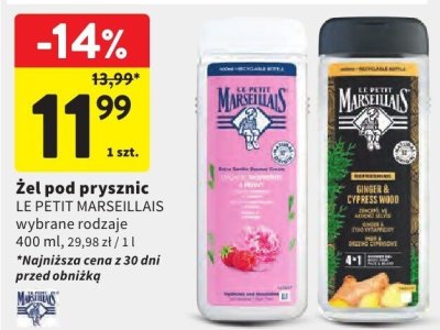 Żel pod prysznic LE PETIT MARSEILLAIS promocja w Intermarche