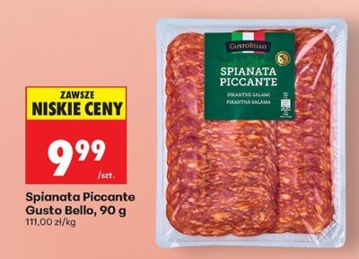 Spianata Piccante Gusto Bello, 90 g promocja w Biedronka