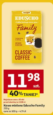Kawa mielona Family Classic Coffee 250 g Eduscho promocja