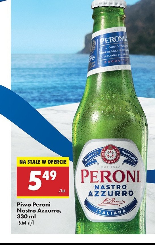 Piwo Peroni nastro azzurro promocja w Biedronka