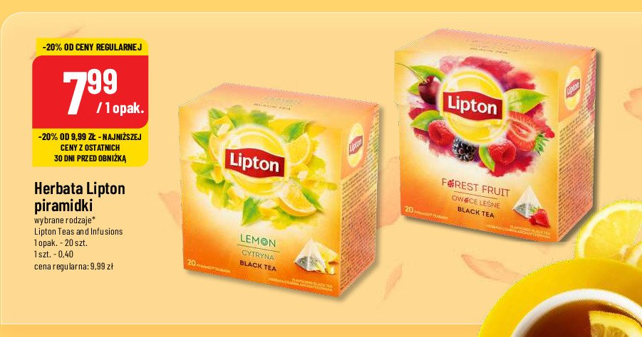 Herbata Lipton forest fruit promocja