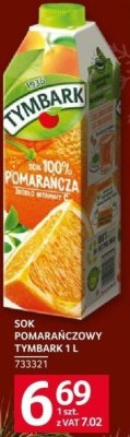 Sok pomarańczowy Tymbark 1L promocja w Selgros