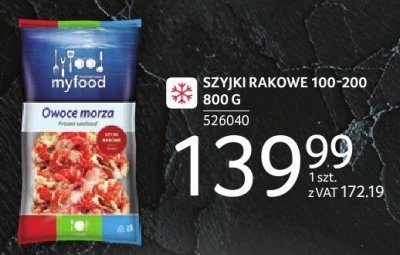 Szyjki rakowe 100-200 800 g promocja w Selgros