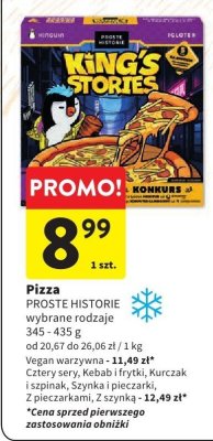 Pizza PROSTE HISTORIE wybrane rodzaje promocja w Intermarche