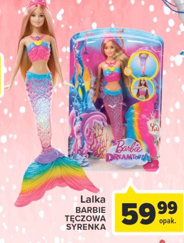 Barbie tęczowa syrenka Mattel promocja