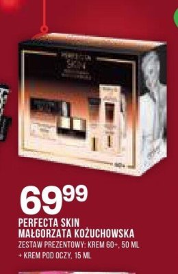 Kosmetyki Perfecta Skin Małgorzata Kożuchowska zestaw prezentowy krem 60+ + krem pod oczy promocja w Drogerie Natura