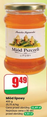 Miód lipowy Pasieka Jagiełły promocja w Dino
