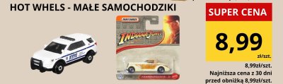 Hot Wheels małe samochodziki promocja w Supeco