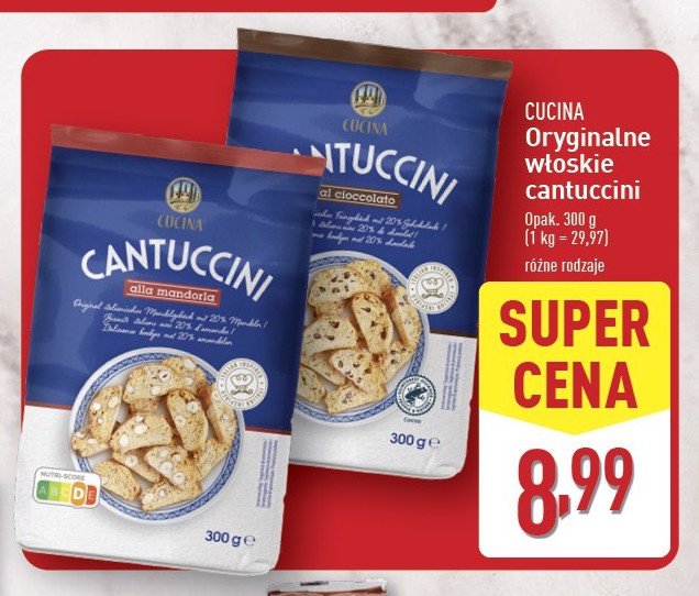 Cantuccini z migda艂ami Cucina promocja