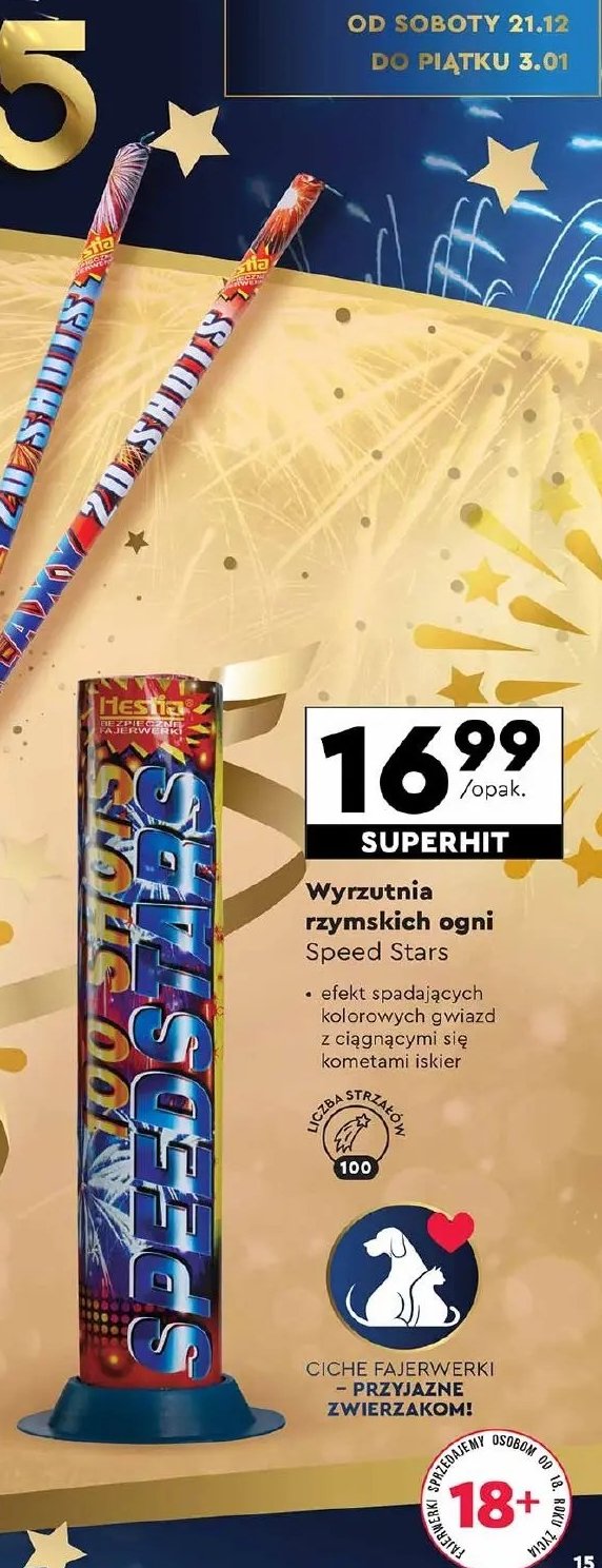 Wyrzutnia speed stars Hestia promocja w Biedronka