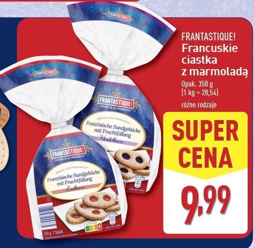 Ciasteczka maślane z marmoladą Frantastique! promocja