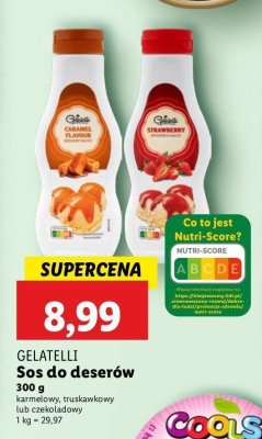 Sos truskawkowy Gelatelli promocja