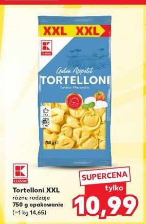 Tortelloni z pomidorami i mozzarellą K-classic promocja w Kaufland