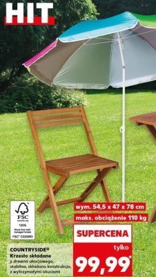 Krzesło drewniane składane K-classic countryside promocja