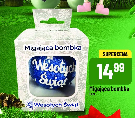 Migająca bombka promocja