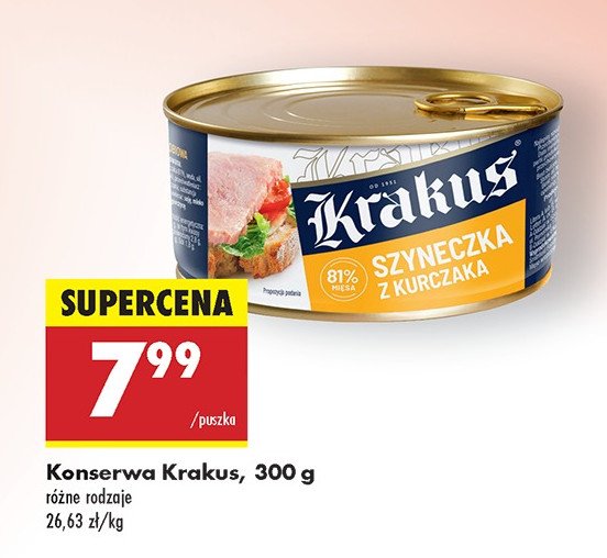 Szyneczka z kurczaka KRAKUS promocja