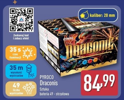 Fajerwerka PYROCO Draconis promocja w Aldi