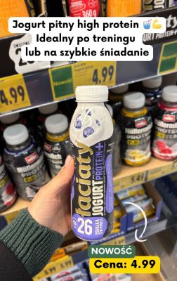 Jogurt pitny Protein+ promocja w Kaufland