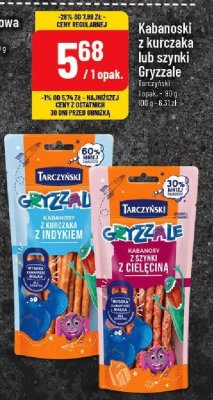 Kabanosy z kurczaka Gryzzale Tarczyński promocja w POLOmarket