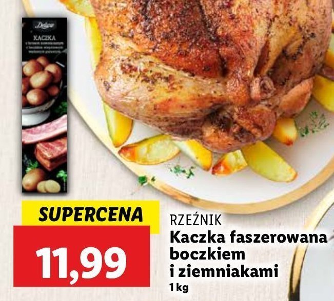 Kaczka faszerowana z boczkiem i ziemniakami Rze藕nik codzienna dostawa promocja