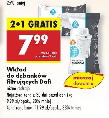 Wkład filtrujący Dafi promocja