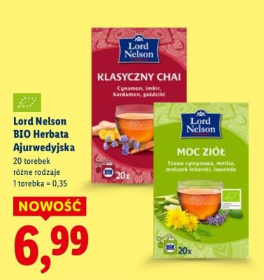 Herbata BIO Herbata Ajurwedyjska, różne rodzaje promocja w Lidl