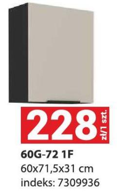 Szafka kuchenna 60G-72 1F promocja w Merkury Market