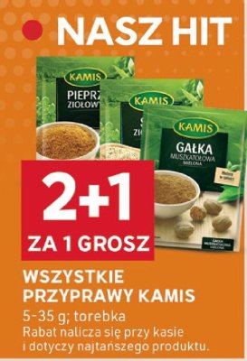 Przyprawy KAMIS wszystkie promocja w Stokrotka