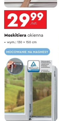 Moskitiera okienna 130 x 150 cm promocja