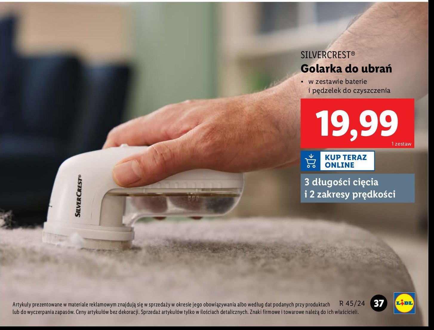 Golarka do ubrań Silvercrest promocja w Lidl