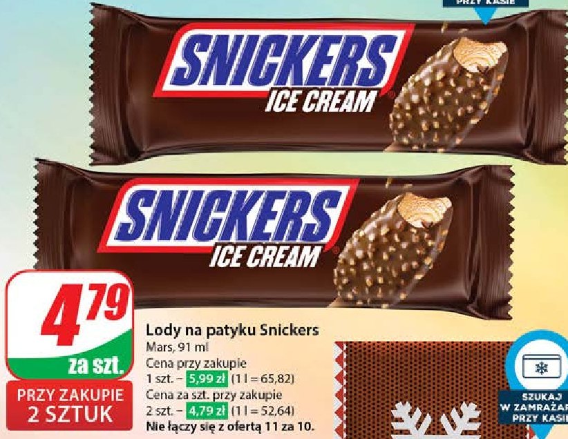 Snickers ice cream Snickers promocja
