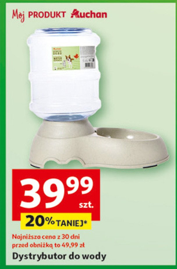 Dystrybutor do wody Auchan promocja