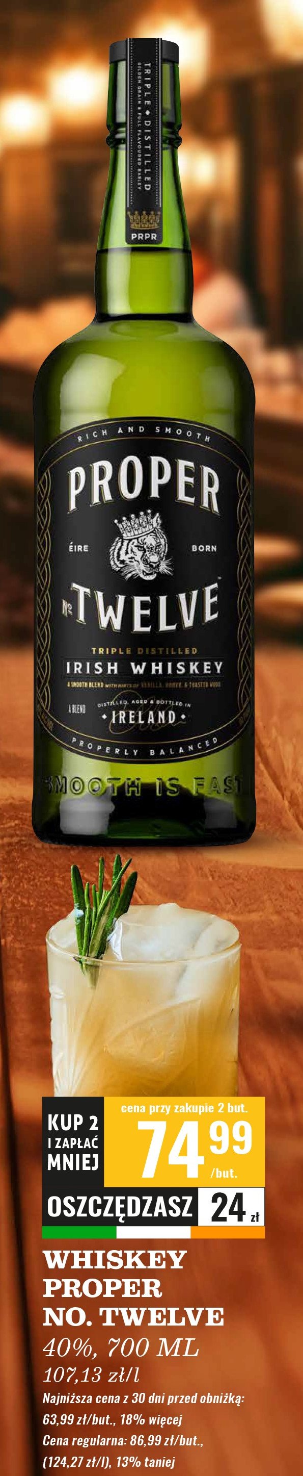 Whiskey Proper no. twelve promocja w Biedronka