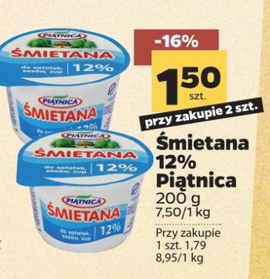 Śmietana 12% Piątnica promocja