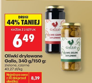 Oliwki drylowane zielone promocja w Biedronka