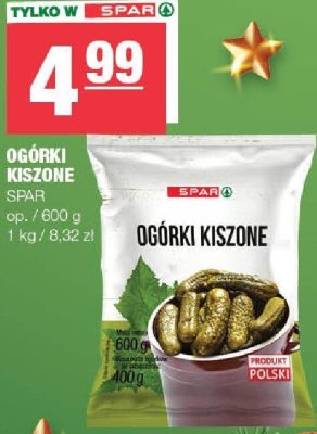 Ogórki kiszone SPAR promocja w SPAR