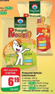Prażynki Reksio keczupowe promocja w Dino