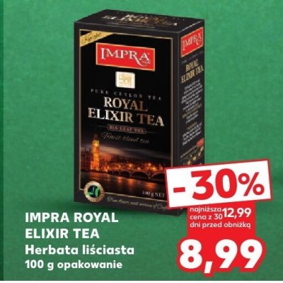 Herbata Royal Elixir Tea liściasta 100 g promocja w Kaufland