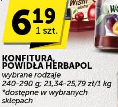 Konfitura, powidła Herbapol promocja w Euro Sklep