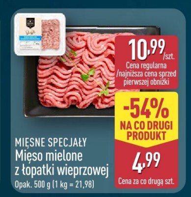 Mięso mielone z łopatki wieprzowej Mięsne specjały promocja w Aldi