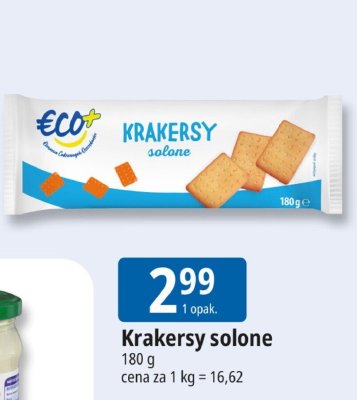Krakersy solone Eco+ promocja w Leclerc
