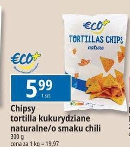 Chipsy tortilla chilli Eco+ promocja w Leclerc