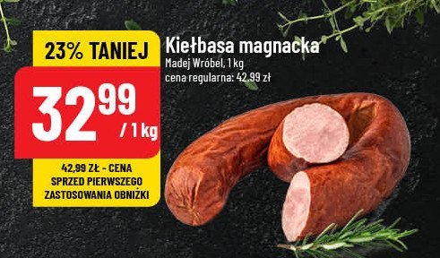 Kiełbasa magnacka Madej & wróbel promocja w POLOmarket