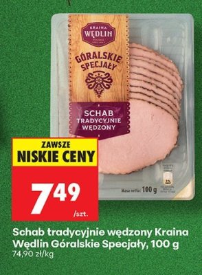 Schab tradycyjnie wędzony Kraina Wedlin Góralskie Specjały promocja w Biedronka