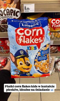 Płatki Corn Flakes Kids Lubella promocja w Intermarche