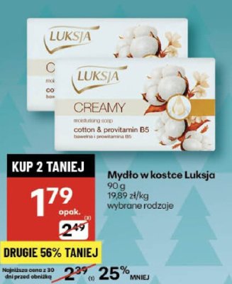 Mydło w kostce Luksja 90 g promocja w Delikatesy Centrum