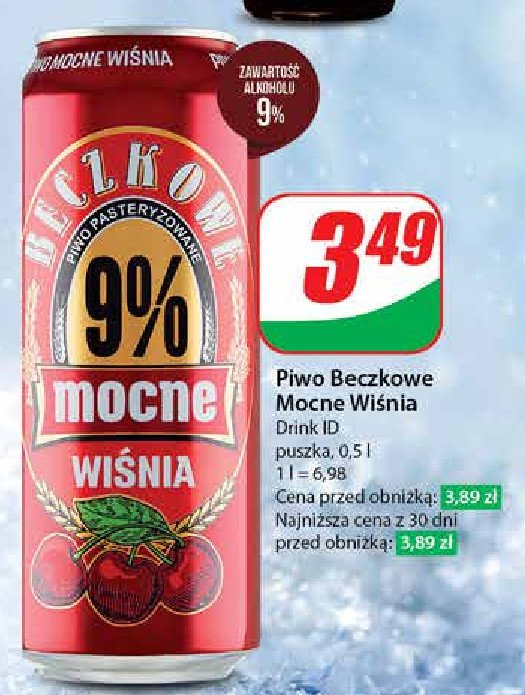 Piwo Beczkowe mocne 9% wiśniowe promocja