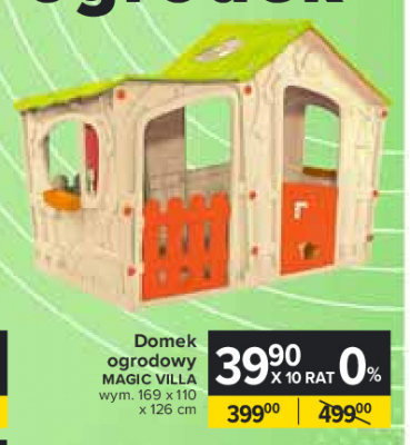 Domek ogrodowy magic villa 169 x 110 x 126 cm promocja