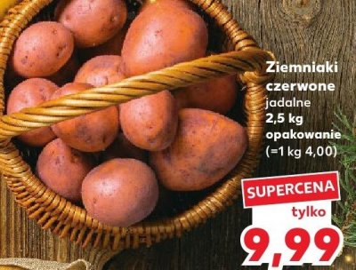 Ziemniaki czerwone jadalne polskie 2,5 kg promocja w Kaufland